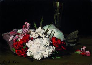 PEPLOE Samuel John,Bouquet of Red and White Flowers with a Champagne ,1905-08,Christie's 2023-10-19