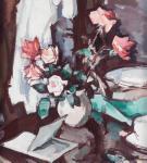 PEPLOE Samuel John 1871-1935,Still life with roses and an open book,Bonhams GB 2021-10-14