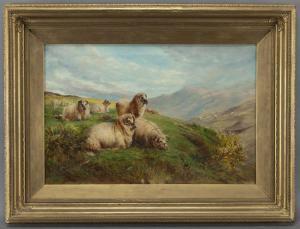 PEPLOE William Watson 1869-1933,Sheep Grazing in the Highlands,Dallas Auction US 2013-02-20