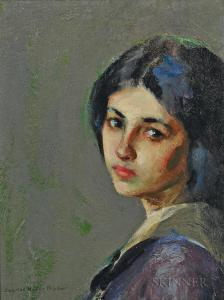 PEPPER Charles Hovey 1864-1950,Study in Gray/A Young Woman,Skinner US 2018-07-24