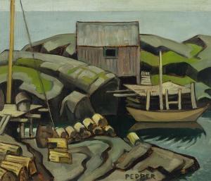 PEPPER George Douglas 1903-1962,Blue Rocks, Nova Scotia,1931,Heffel CA 2023-11-30