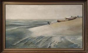 PEPPER Hubert 1900-1900,Seals on a Beach,Lots Road Auctions GB 2021-04-11