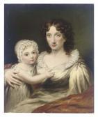 PERCY GRAVES Frederick,Portrait of Eliza Campbell and her daughter Jessie,1867,Christie's 2011-08-02