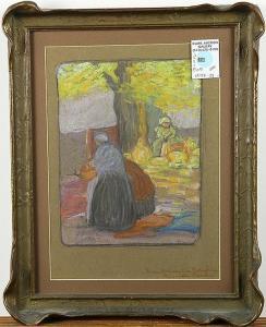 PERCY Isabelle Clark 1882-1976,Brass Market in Belgium,Clars Auction Gallery US 2015-06-27