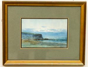 PERCY William,West of Ireland Beach with cliff face in distance,Fonsie Mealy Auctioneers 2022-03-23