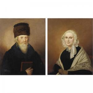 PERDISCH ADOLPH 1700,A RABBI AND HIS WIFE: A PAIR OF PORTRAITS,1815,Sotheby's GB 2007-12-19