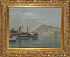PERE soulere 1912,View of the port of Barcelona,Arce ES 2019-06-18