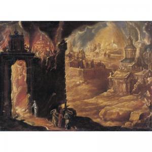 PEREIRA Diogo 1630-1658,the destruction of sodom and gomorrah with lot and,Sotheby's GB 2006-05-18