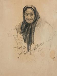 PERELMAN Vladimir 1870-1922,Study of an elderly woman,Christie's GB 2009-10-12