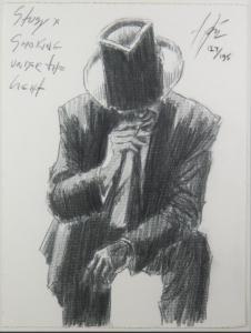PEREZ Fabian 1967,Study for Smoking Under the Light,Capes Dunn GB 2024-04-03