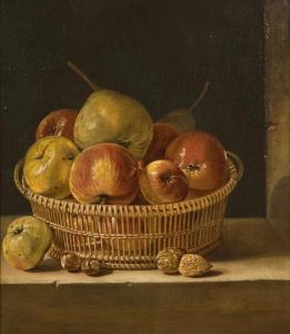 PERGAULT Dominique 1729-1808,Corbeille de fruits, noix, noi,Artcurial | Briest - Poulain - F. Tajan 2022-03-23