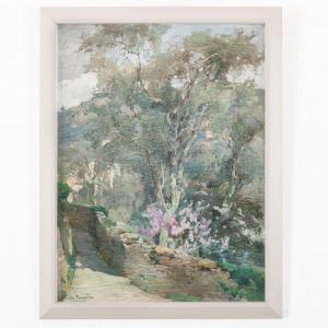 PERGOLA Romolo 1890-1960,Parco in fiore e ulivi,1890,Wannenes Art Auctions IT 2023-12-11