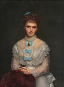 PERIGNON Alexis Joseph 1806-1882,Portrait of a Lady,1877,Sotheby's GB 2024-02-02