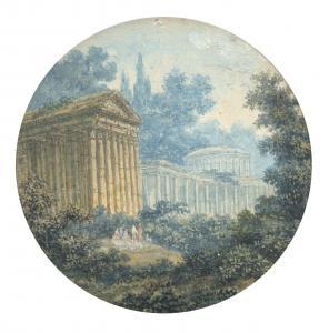 PERIGNON Alexis Nicolas 1726-1782,Paysages classiques animé,Artcurial | Briest - Poulain - F. Tajan 2023-09-26