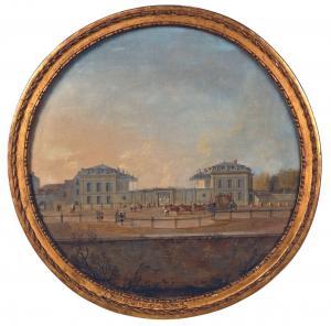PERIGNON Alexis Nicolas 1726-1782,Vue de l'hôtel de Valentinois, côté cour, à Pas,Beaussant-Lefèvre 2023-02-24