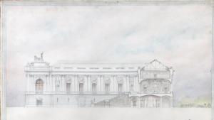 PERIN Louis,Projet de palais avec reprises d'éléments architec,Millon & Associés 2012-12-17