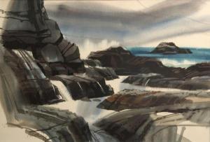 PERINE Robert 1922-2004,Coastal rocks,1969,Bonhams GB 2012-03-26