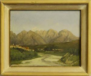 PERINI sandro 1900,paesaggio montano,D'Ambrosio Galleria IT 2019-05-25