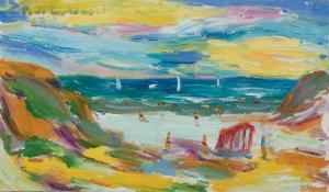 PERIS CARBONELL Antonio 1957,A view of the beach,Duran Subastas ES 2016-05-26
