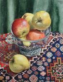 PERKINS BENJAMIN,Still life of Apples in a Silver Bowl with a Pear ,1993,Cheffins 2008-10-30