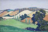PERKINS Christopher,Rolling Hills - An English Landscape,1930,International Art Centre 2010-11-18