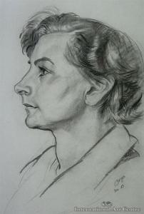 PERKINS Christopher 1891-1968,Woman in Profile,1933,International Art Centre NZ 2011-11-10