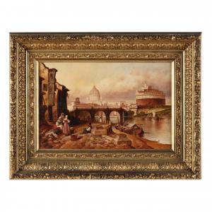 PERKINS Granville 1830-1895,View of Rome from the Bank of the Tiber,Leland Little US 2024-03-22