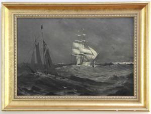 PERKINS Parker S 1862-1949,Full Sail,1892,Kaminski & Co. US 2018-10-27