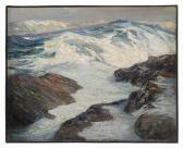 PERKINS Parker S 1862-1949,Waves crashing on the coast,Eldred's US 2022-01-27