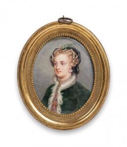 PERLET Aimée 1798-1854,Portrait de Marie Stuart,1847,Damien Leclere FR 2018-04-20