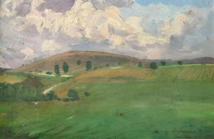 PERLUSZ Gyula 1896-1944,Upper Hungary Landscape,Pinter HU 2022-01-16