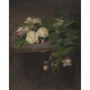 PERMAN Louisa Ellen 1854-1921,A STILL LIFE OF PINK AND YELLOW ROSES,Lyon & Turnbull GB 2023-10-18