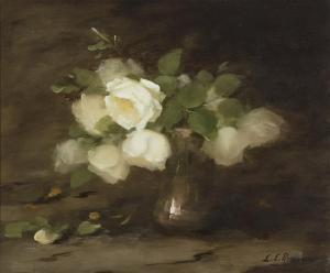 PERMAN Louisa Ellen 1854-1921,Still life with white roses in a vase,1968,Rosebery's GB 2023-07-19