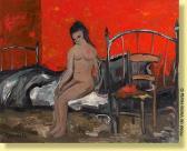 PERMEKE Paul 1918-1990,Jeune femme nue dans la chambre rouge,Horta BE 2007-03-19