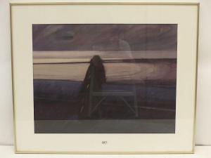 PEROT Luc 1922-1985,Femme devant la mer,VanDerKindere BE 2021-09-28