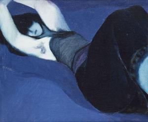 PEROT Luc 1922-1985,Jeune femme à la sieste,Horta BE 2022-02-21