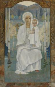 PEROV Nikolai Konstan 1883-1963,Virgin and Child,1921,MacDougall's GB 2012-05-27