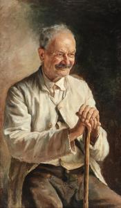 PEROV Vassily Grigoriévitch 1834-1882,Portrait of an elderly man,1863,Bruun Rasmussen DK 2023-09-04