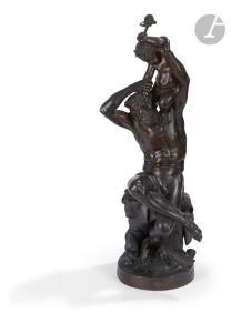 PERRAUD Jean Joseph 1819-1876,Enfant de Bacchus,1857,Ader FR 2021-06-15