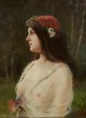 PERRAULT Henry 1867-1932,Portrait de femme,Millon & Associés FR 2016-04-13