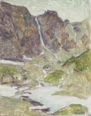 PERRELET Paul Auguste 1870-1965,Cascade des Ignes,Dogny Auction CH 2021-09-07