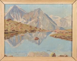 PERRELET Paul Auguste,Swiss mountain landscape near Zaté,1936,Twents Veilinghuis 2021-07-08