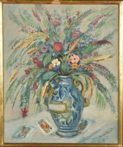 PERRET Jean 1910-2003,Bouquet dans une cruche,Conan-Auclair FR 2020-10-08