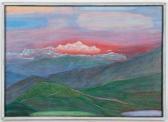 PERRIER Alexandre 1862-1936,Mont-Blanc à l'aube,Piguet CH 2010-06-16