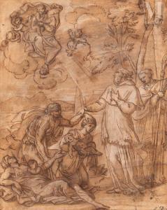 Perrier François 1594-1649,Saint guérissant les enfants,Millon & Associés FR 2022-05-19