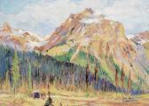 PERRIGARD Hal Ross 1891-1960,Mountain at Emerald Lake, B.C.,Levis CA 2022-04-24