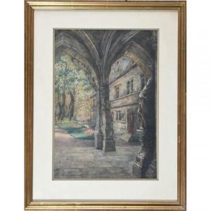 Perrin L,L\’intérieur du cloître,Herbette FR 2021-01-31