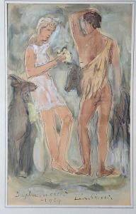 PERRIN Leon Ch 1886-1978,Daphnis et Chloé,1969,Galerie Koller CH 2006-05-17