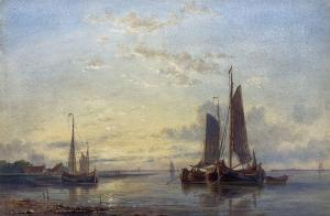 PERRIN Mary 1852-1930,Sailing Barges at Sunset,David Duggleby Limited GB 2023-09-30