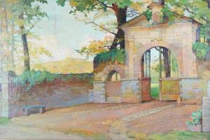 PERRON Charles Clement 1893-1958,L'entrée de la propriété,Ruellan FR 2023-04-15